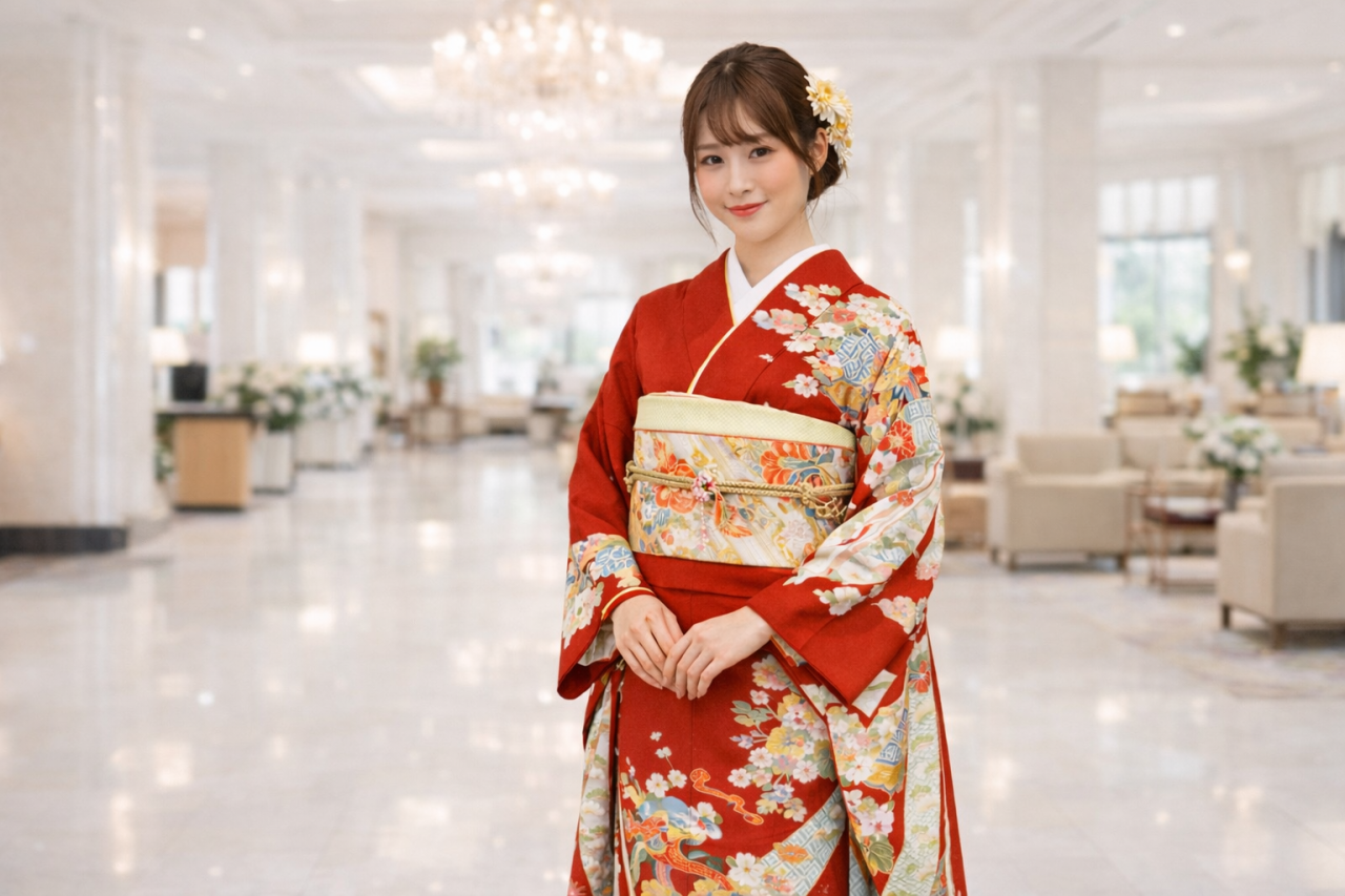 振袖は厳選された約100点から選べます